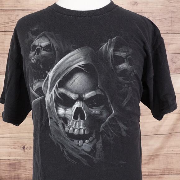 Tennessee River Other - VINTAGE GRIM REAPER TENNESSEE RIVER GOTH 00s Y2K TSHIRT‎ SIZE XL